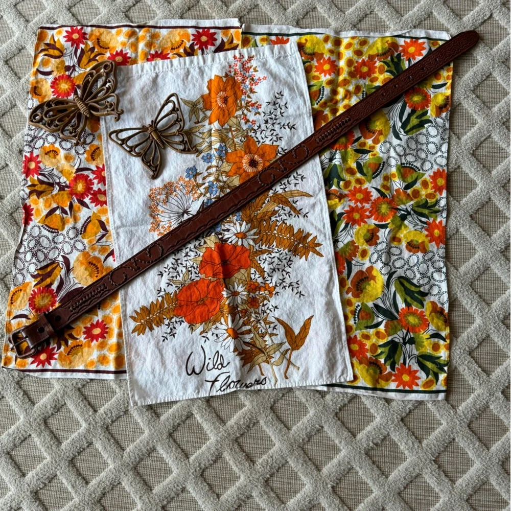 Vintage floral embossed